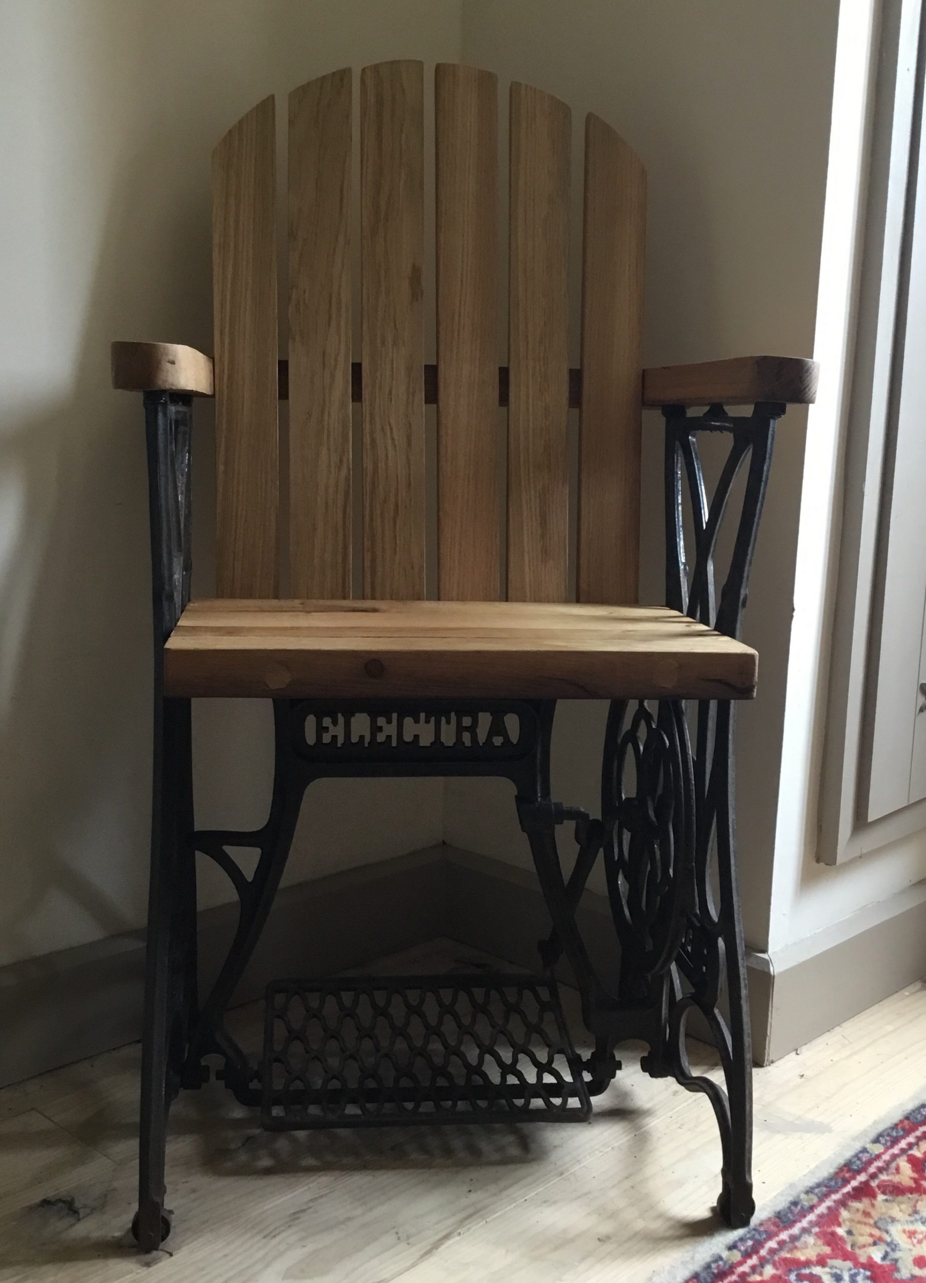 upcycled oak chair